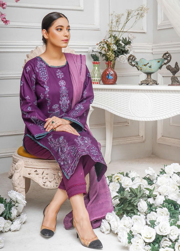 Sehar by Humdum Embroidered Jacquard Suits Unstitched 3 Piece HD22SR D-01 - Festive Collection