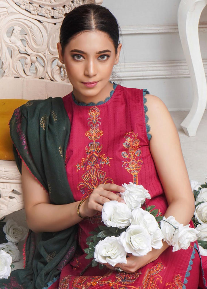 Sehar by Humdum Embroidered Jacquard Suits Unstitched 3 Piece HD22SR D-05 - Festive Collection