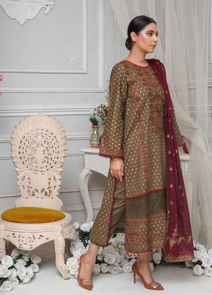 Sehar by Humdum Embroidered Jacquard Suits Unstitched 3 Piece HD22SR D-06 - Festive Collection