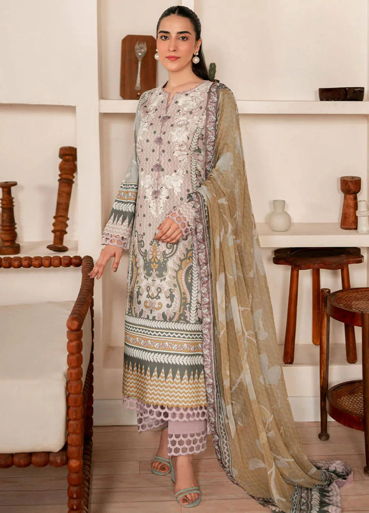 Selene By Roheenaz Embroidered Cambric Suit Unstitched 3 Piece RNZ24S RNP-08A Autumnal - Fall Collection