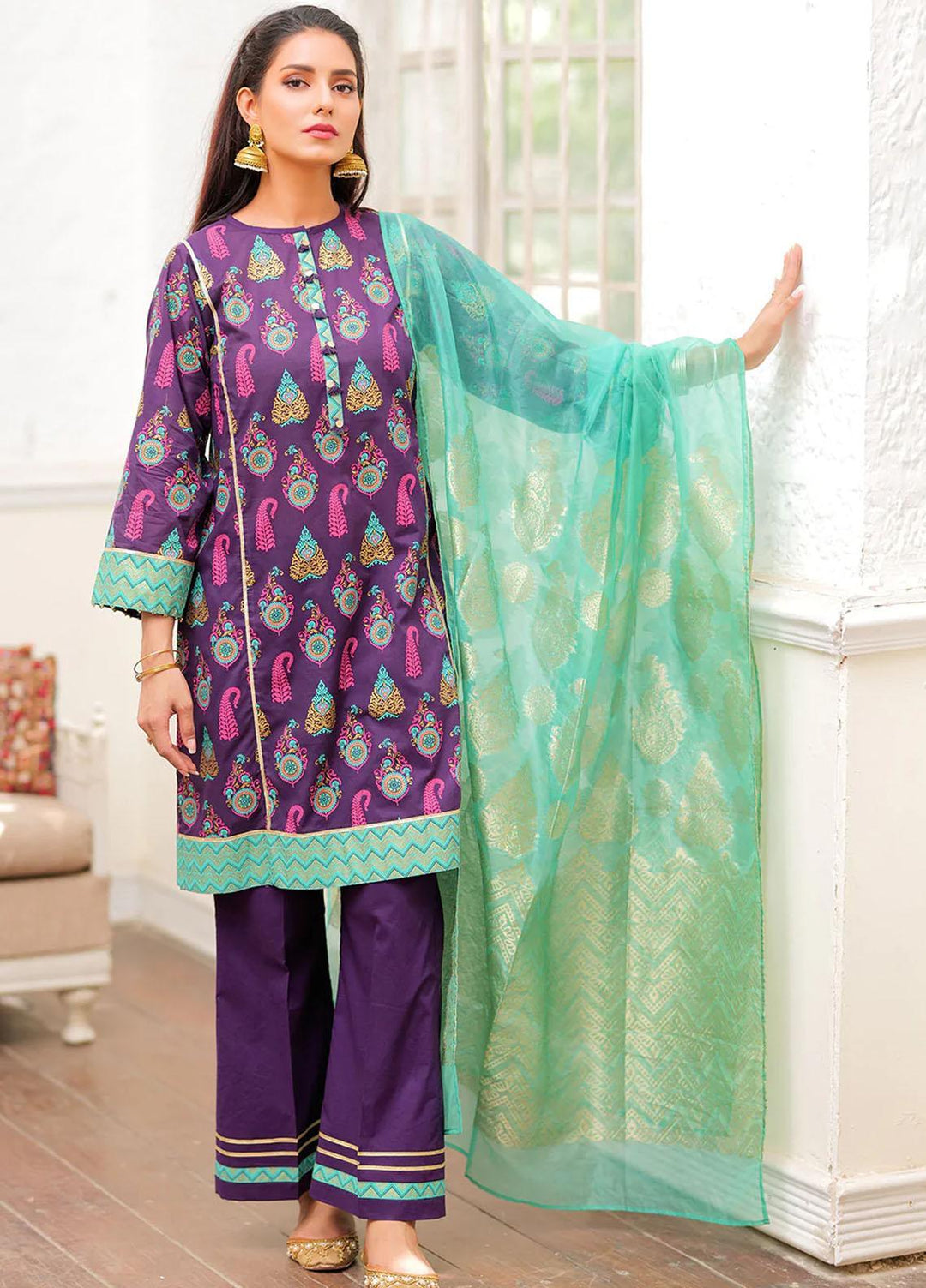 Senorita Cotton Pret 3 Piece for Women -  LBD-02019-PRL/MCL