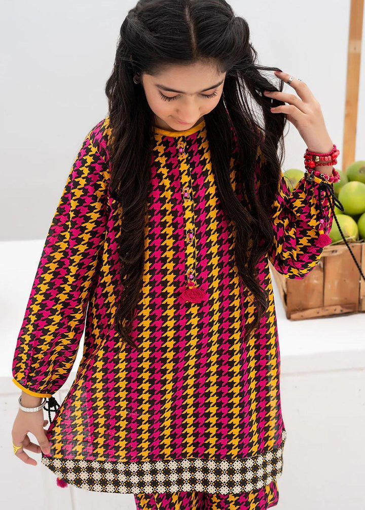 Senorita Cotton Casual 2 Piece Suit for Girls -  GAC-02384-BLK/MCL