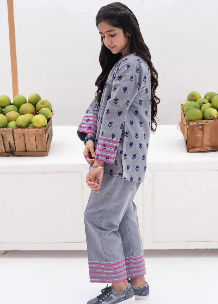 Senorita Denim Casual 2 Piece Suit for Girls -  GAC-02396