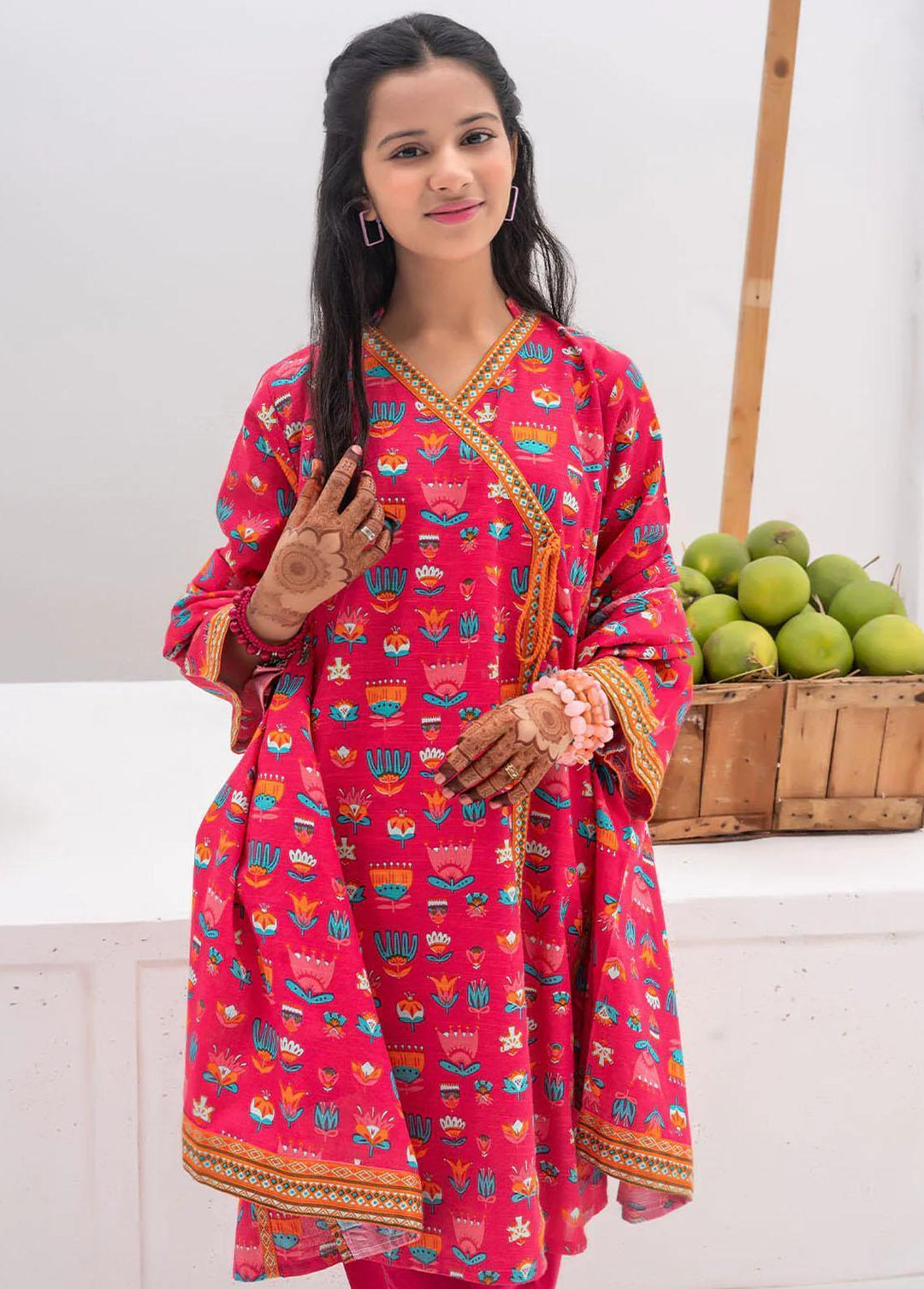 Senorita Cotton Casual 3 Piece Suit for Girls -  GAD-02366-SPK/MCL