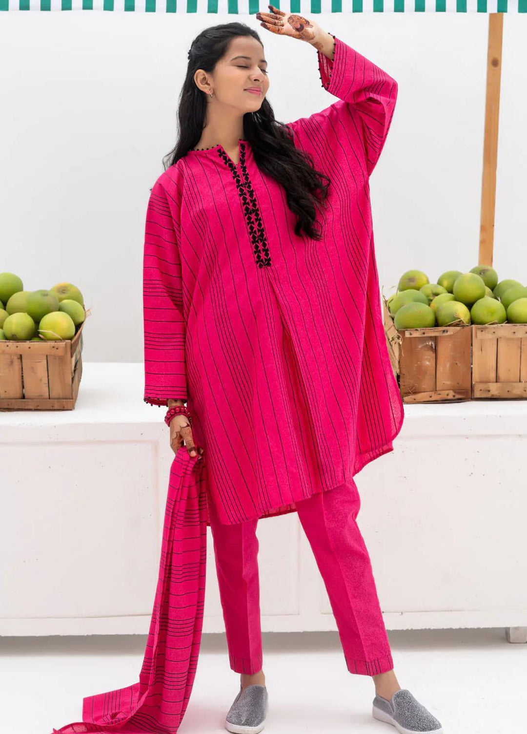 Senorita Karandi Casual 3 Piece Suit for Girls -  GAD-02436