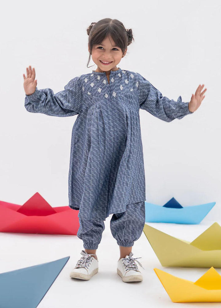 Senorita Denim Casual 2 Piece Suit for Girls -  KAC-02391
