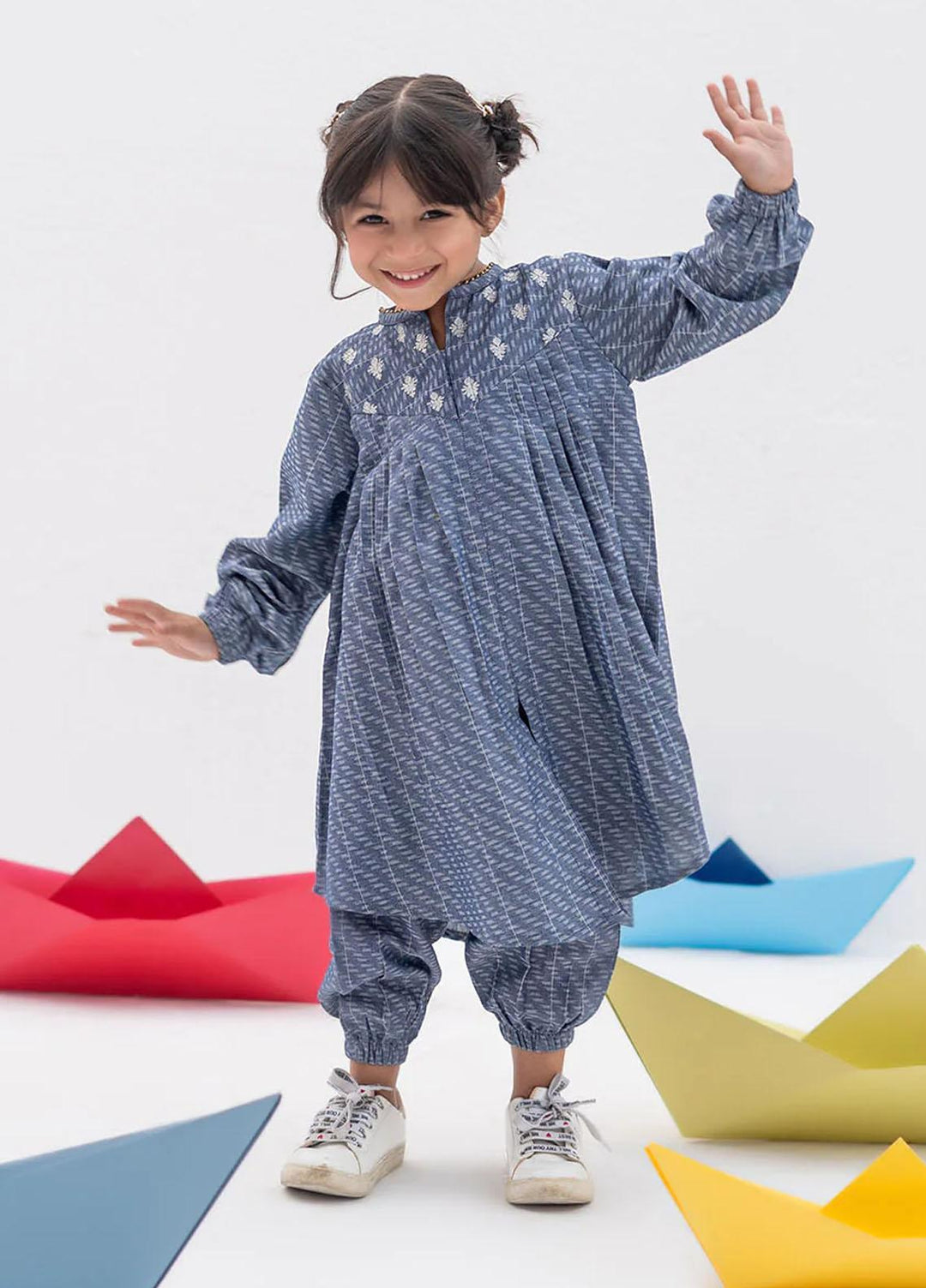 Senorita Denim Casual 2 Piece Suit for Girls -  KAC-02391