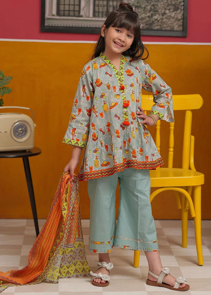 Senorita Pret Casual Cotton 3 Piece Suit KAD-02293-GRY/MCL