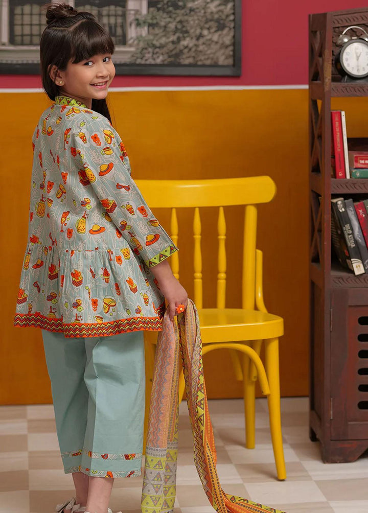 Senorita Pret Casual Cotton 3 Piece Suit KAD-02293-GRY/MCL