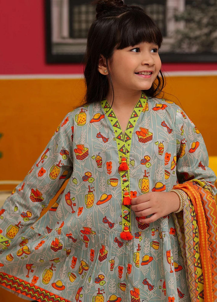 Senorita Pret Casual Cotton 3 Piece Suit KAD-02293-GRY/MCL