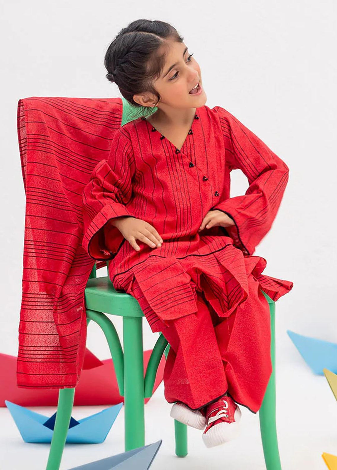 Senorita Karandi Casual 3 Piece Suit for Girls -  KAD-02438