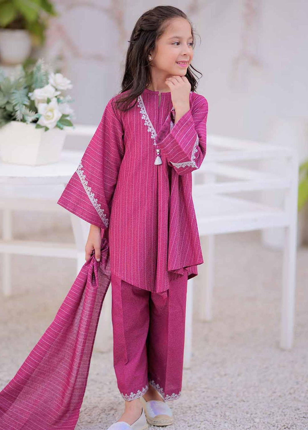 Senorita Karandi Casual 3 Piece Suit for Girls -  KAD-02485