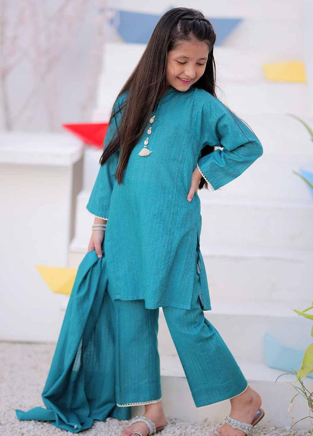 Senorita Karandi Casual 3 Piece Suit for Girls -  KAD-02486
