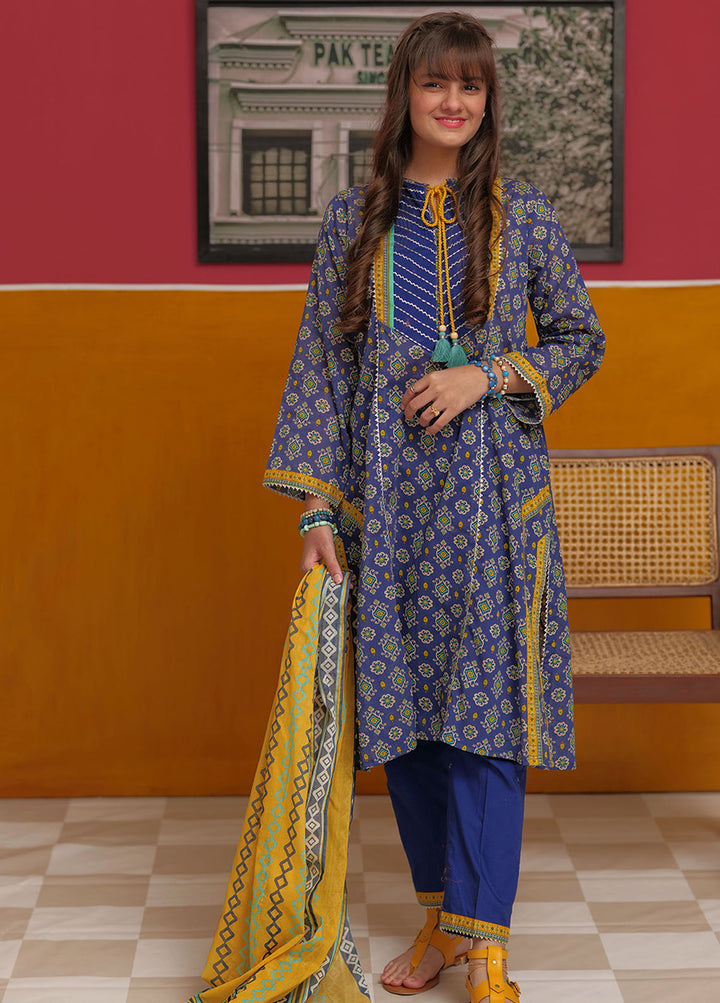 Senorita Cotton Casual 3 Piece Suit for Girls -  GAD-02271