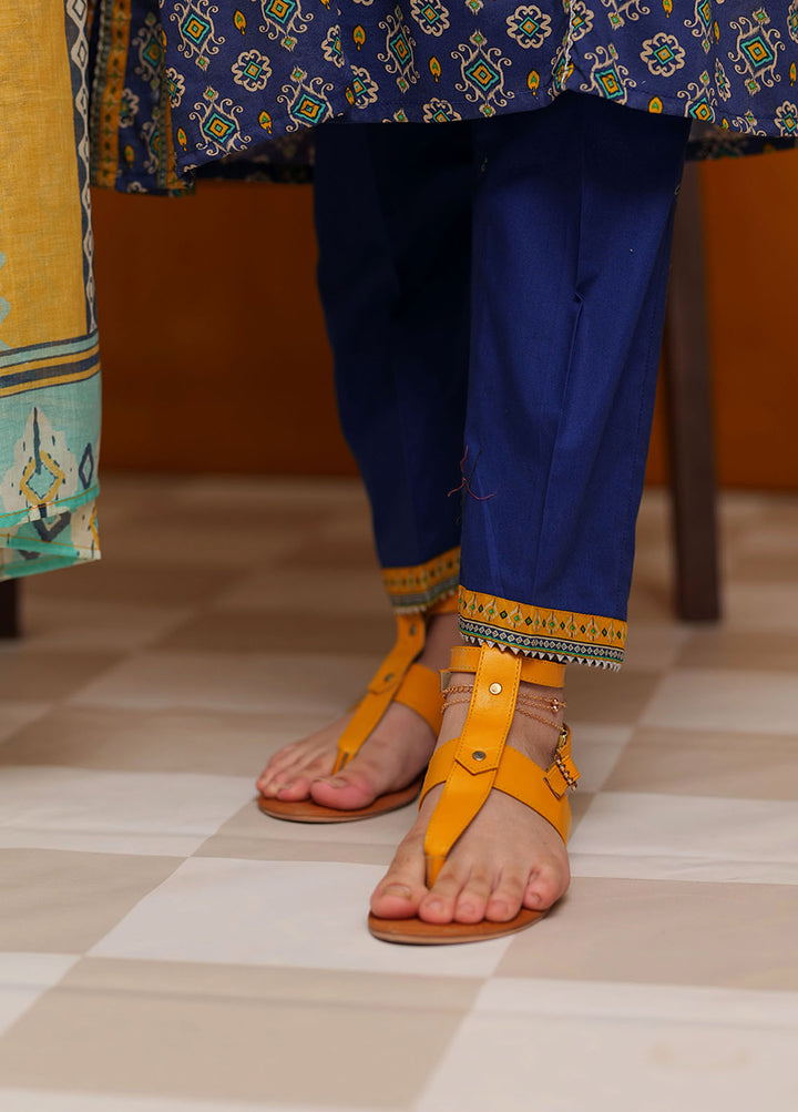 Senorita Cotton Casual 3 Piece Suit for Girls -  GAD-02271