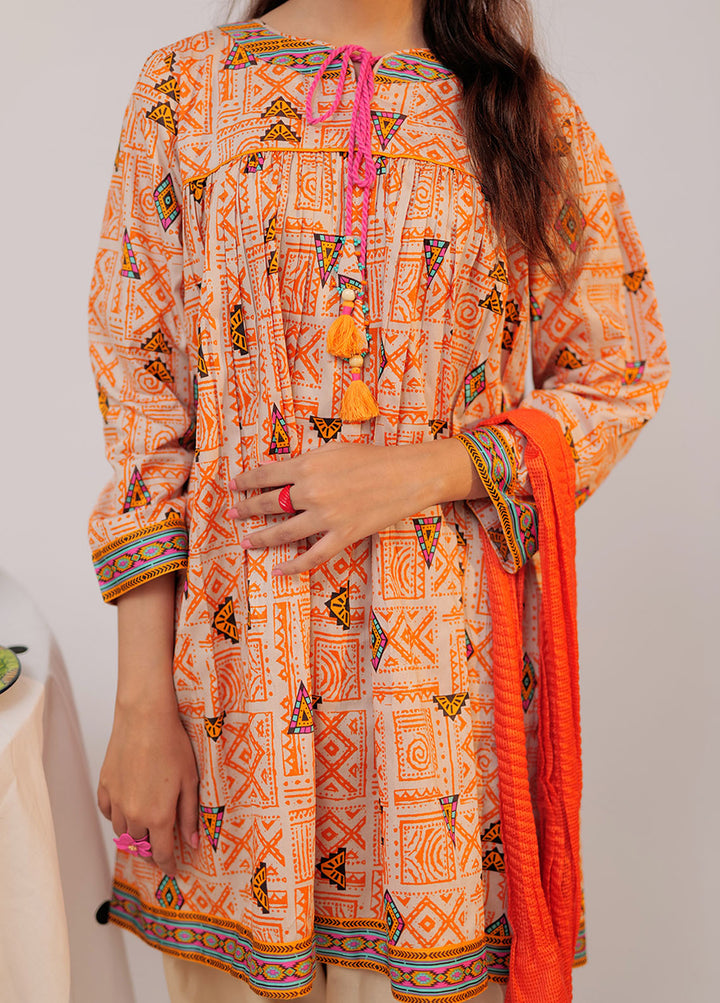 Senorita Cotton Casual 3 Piece Suit for Girls -  GAD-02519