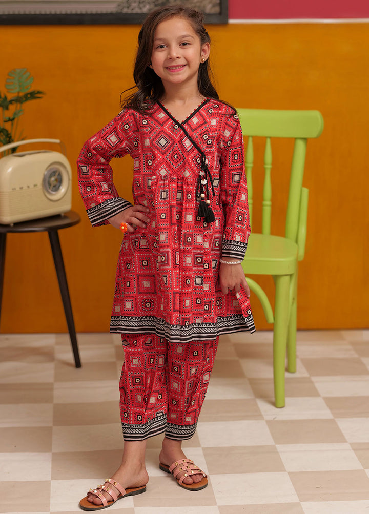 Senorita Cotton Casual 3 Piece Suit for Girls -  KAC-02270
