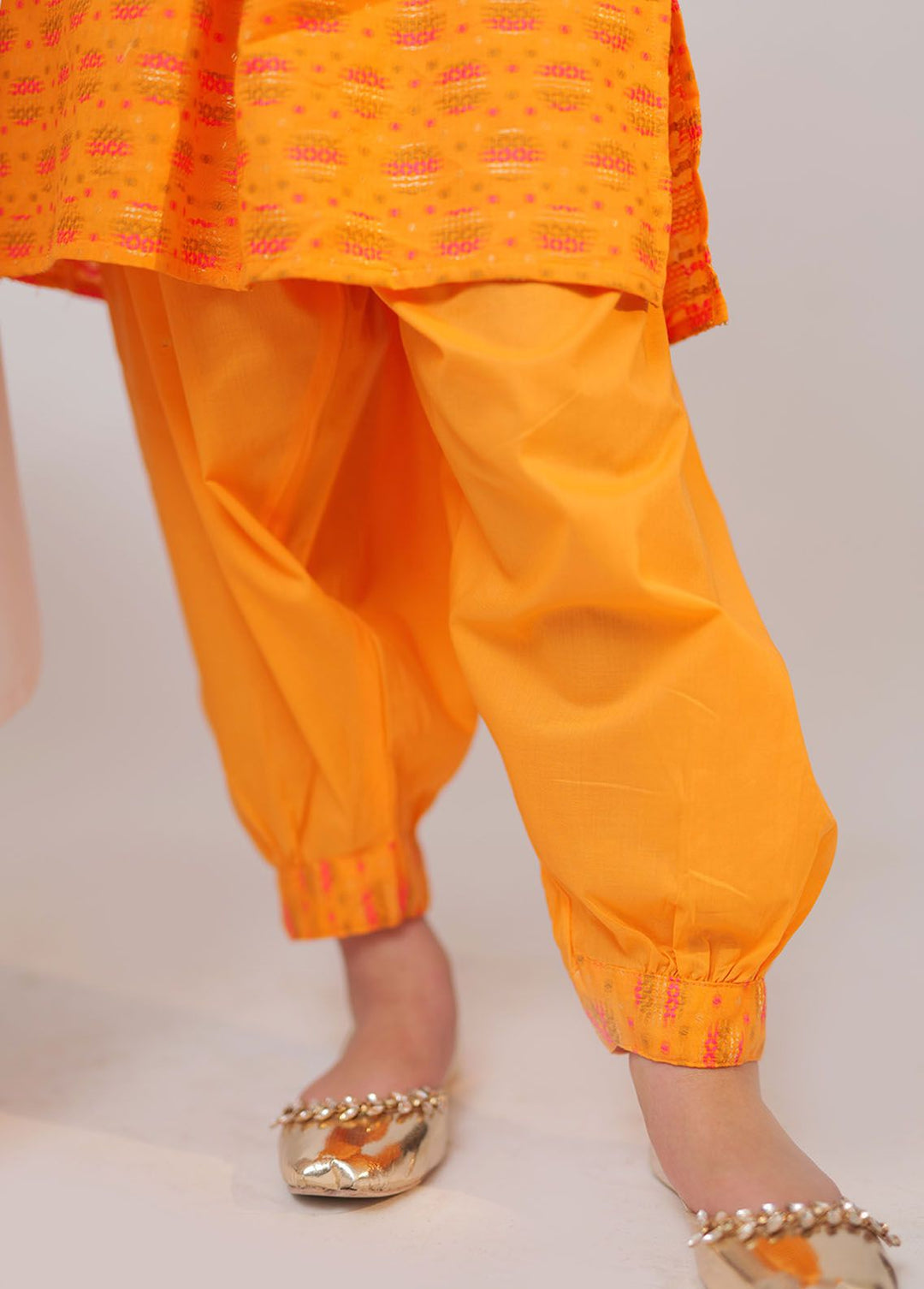 Senorita Cotton Casual 3 Piece Suit for Girls -  KAC-02360-OGN/MCL