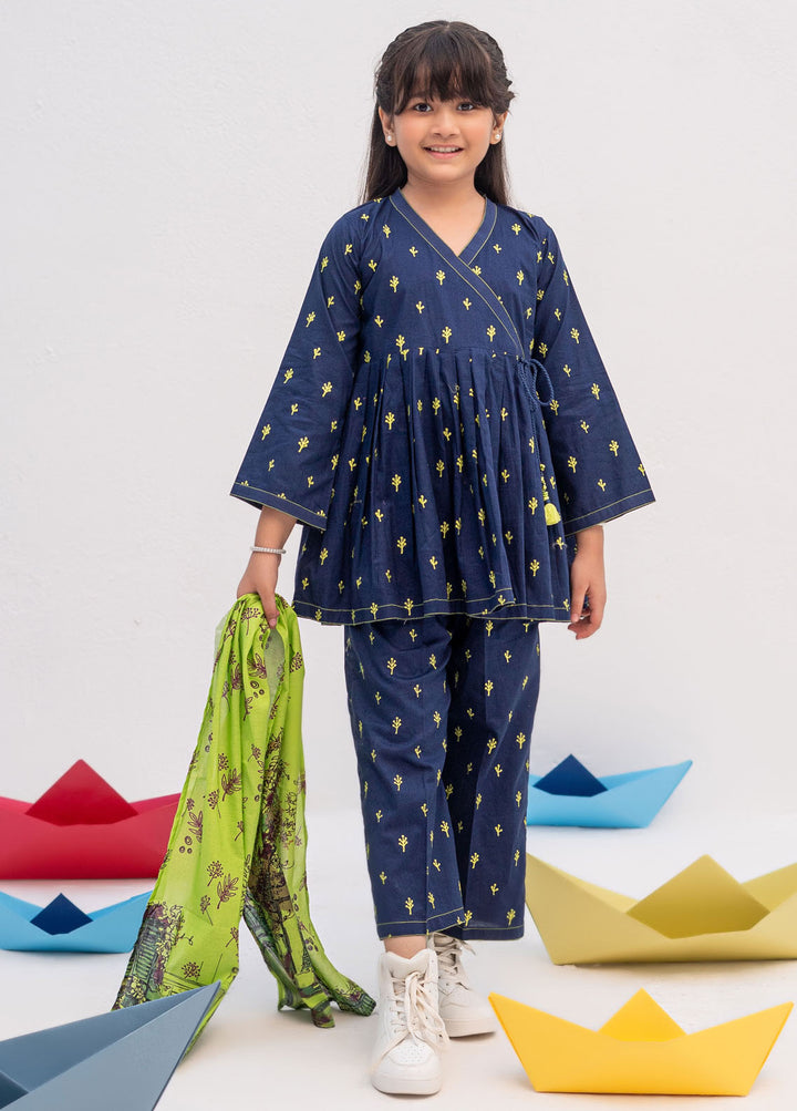 Senorita Cotton Casual 3 Piece Suit for Girls -  KAD-02481