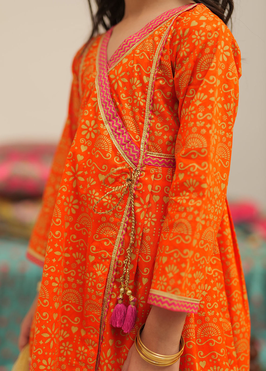 Senorita Cotton Casual 3 Piece Suit for Girls -  KBD-02526