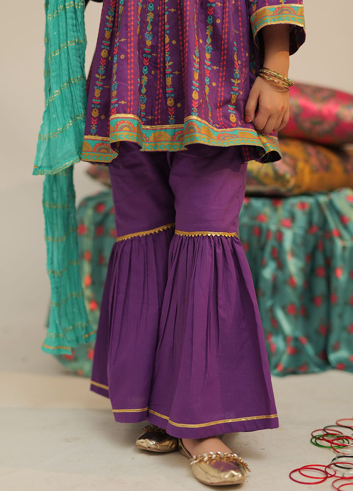 Senorita Cotton Casual 3 Piece Suit for Girls -  KBD-02549-PRL/MCL