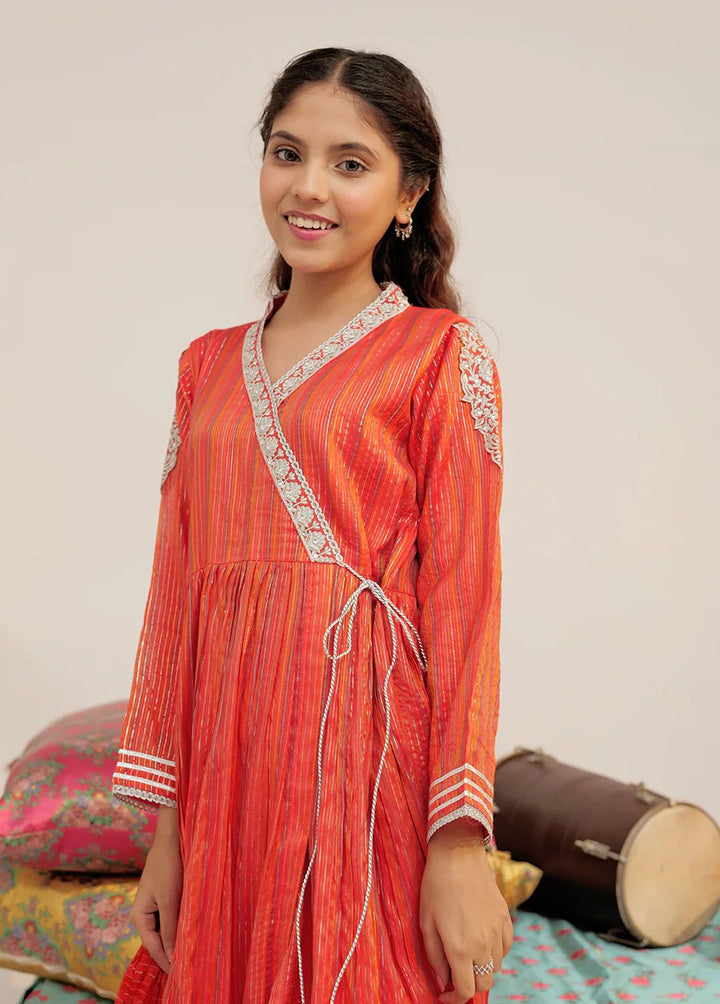 Senorita Dobby Casual 3 Piece Suit for Girls -  GDD-02432-PCH/MCL