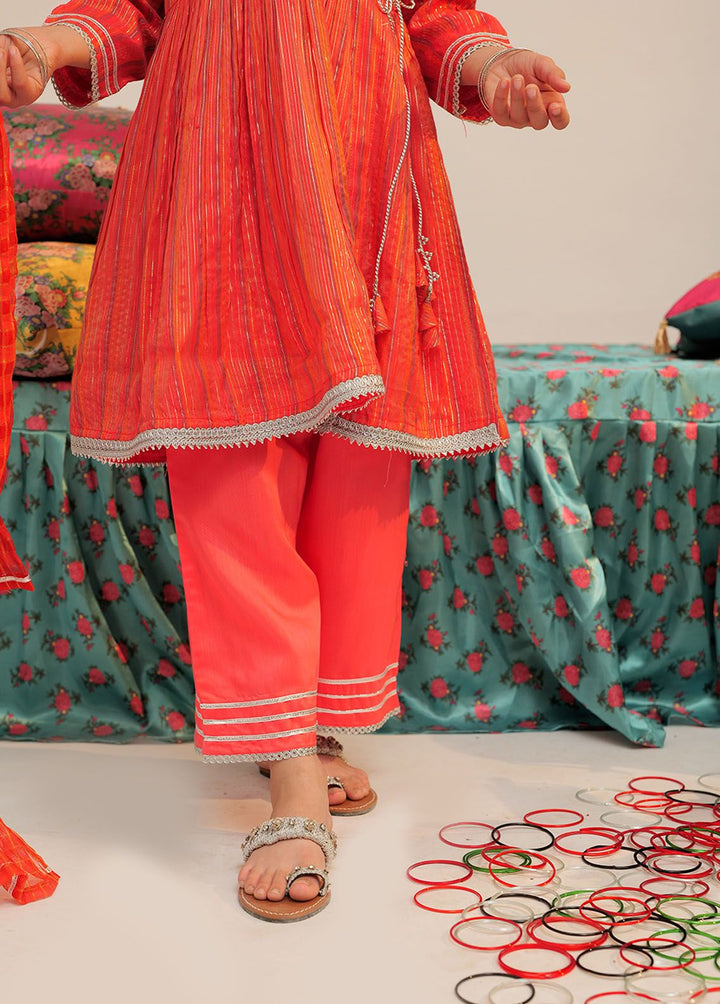 Senorita Dobby Formal 3 Piece Suit for Girls -  KDD-02433-PCH/MCL