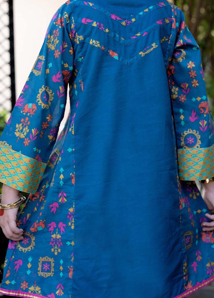 Senorita Cotton Pret 3 Piece Suit for Girls -  KBD-02317-BLU/MCL