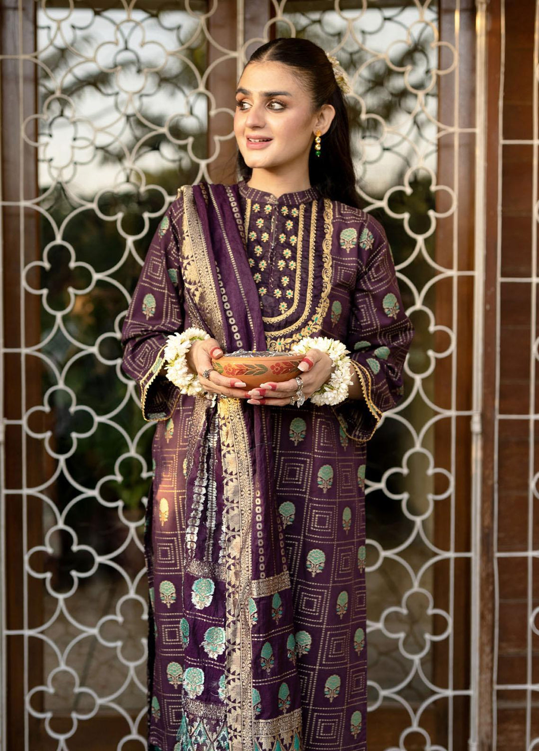 Senorita Cotton Pret 3 Piece Suit for Women -  LBD-02279-PRL/MCL