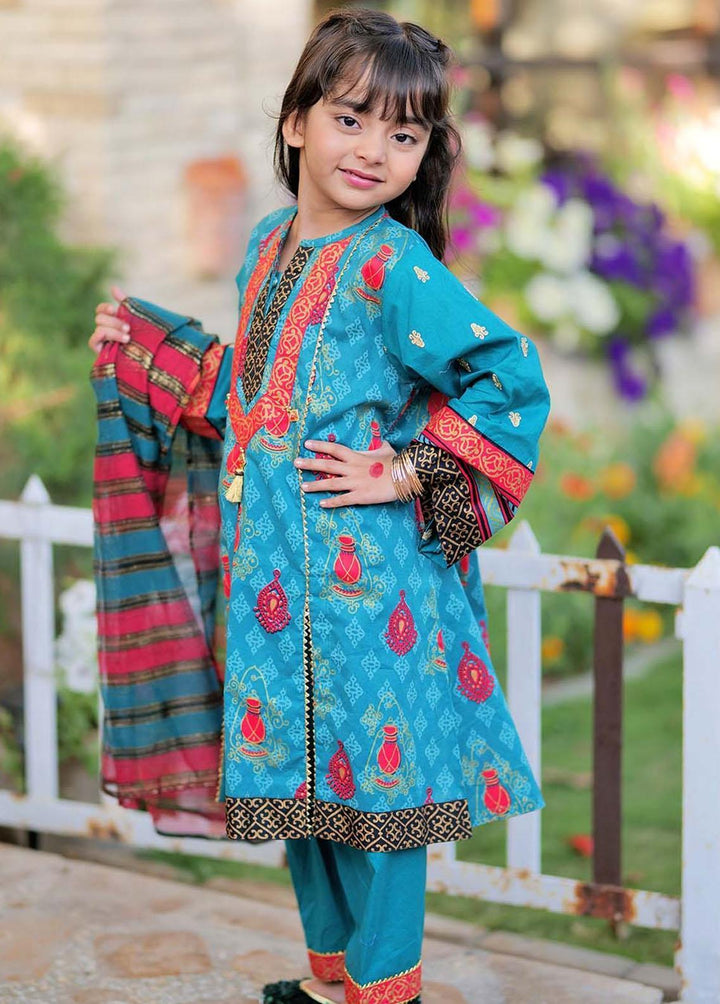 Senorita Cotton Casual 3 Piece Suit for Girls -  KBD-02326