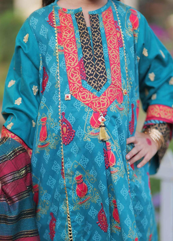 Senorita Cotton Casual 3 Piece Suit for Girls -  KBD-02326