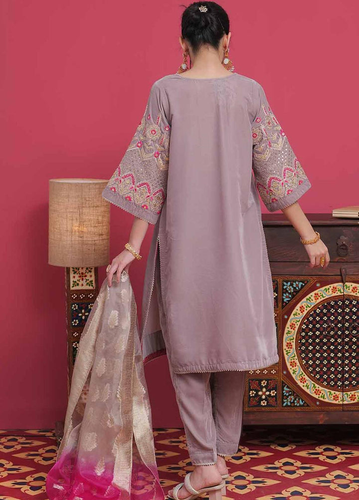 Senorita Velvet Pret 3 Piece Suit for Women -  LDD-02048-BGE/MCL