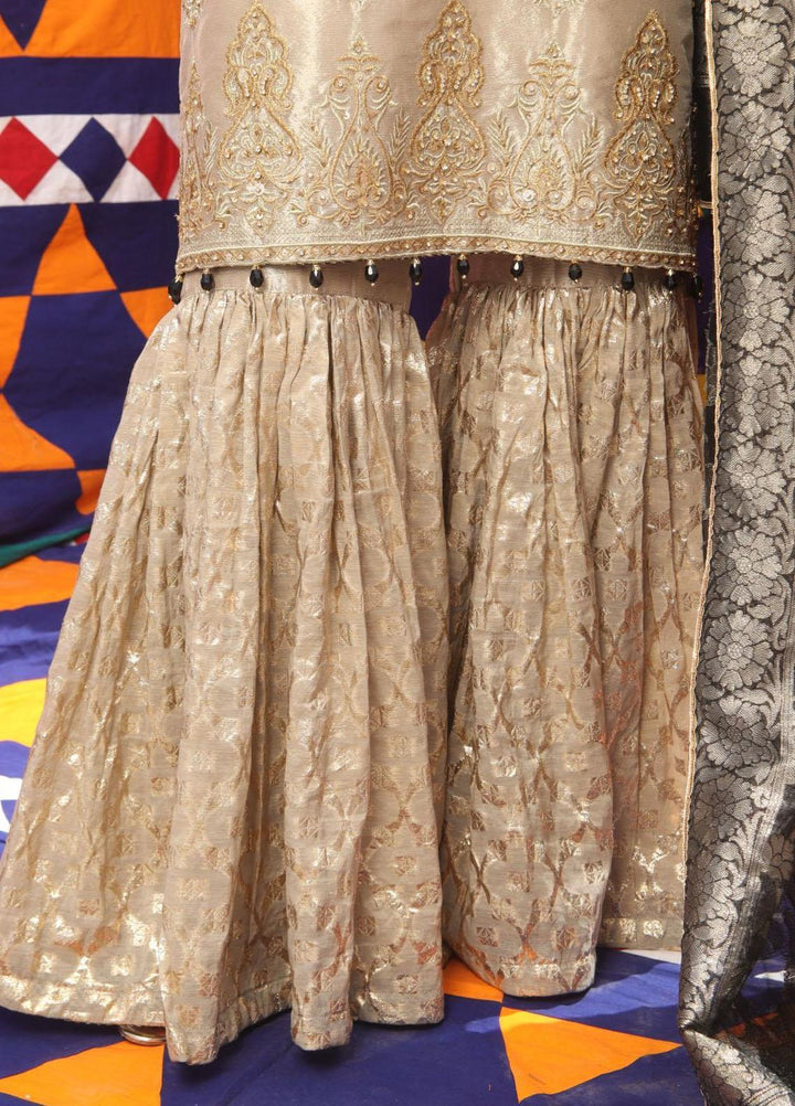 Senorita Organza Pret 3 Piece Suit for Women -  LDD-01894-BGE/BLK