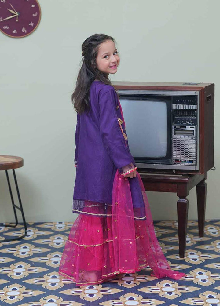 Senorita Banarsi Pret 3 Piece Suit for Kids -  KDD-02050-PRL/SPK