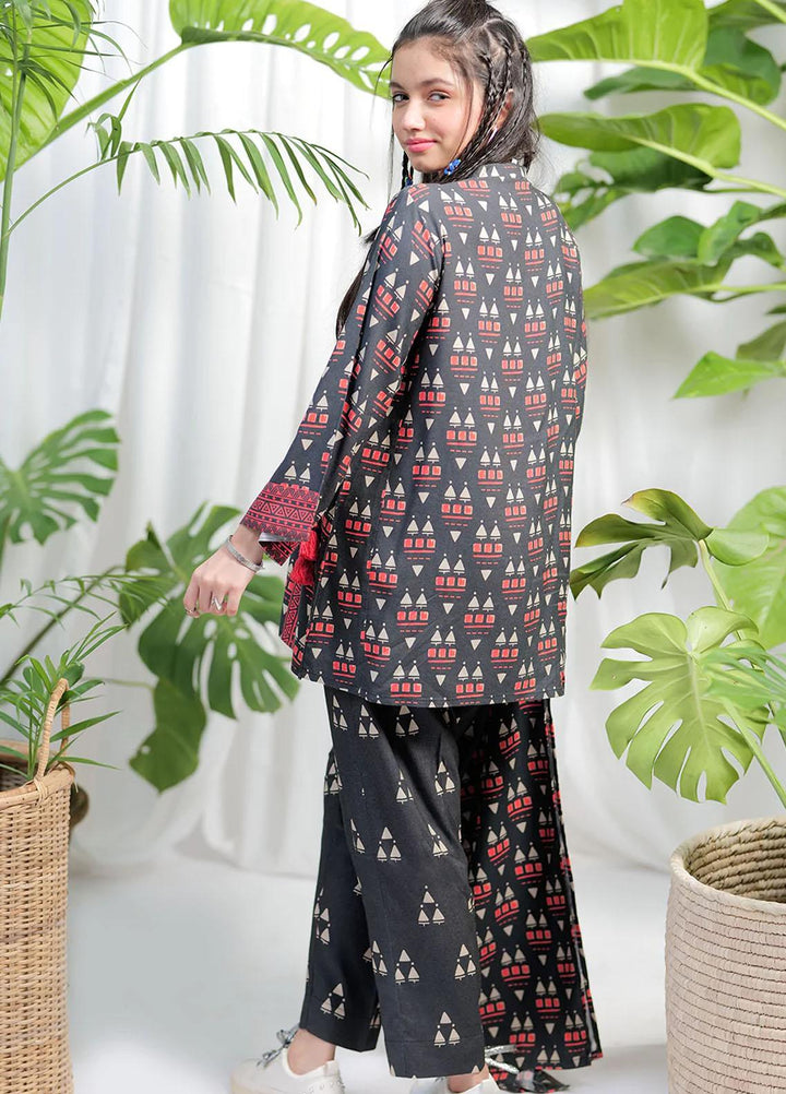 Senorita Viscose Pret 3 Piece Suit for Girls -  GAD-02107-BLK-MCL