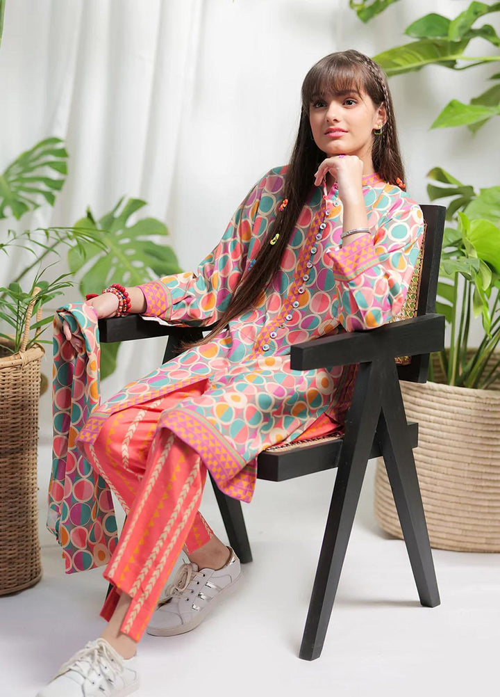 Senorita Viscose Pret 3 Piece Suit for Girls -  GAD-02086-PCH/MCL