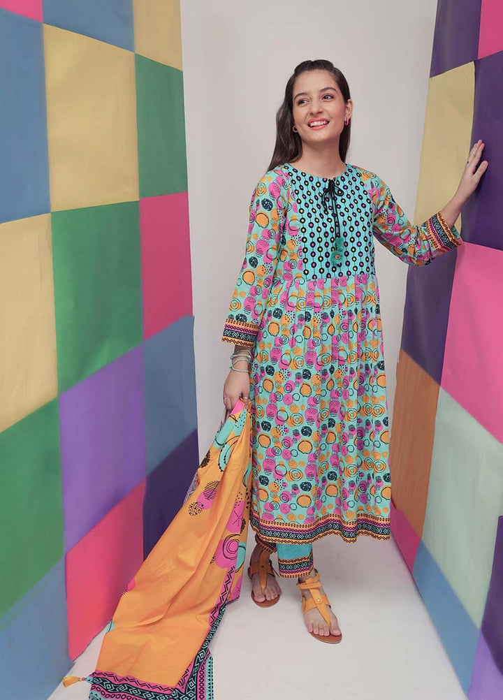 Senorita Cambric Pret 3 Piece Suit for Girls -  GAD-01857-SGN/MCL