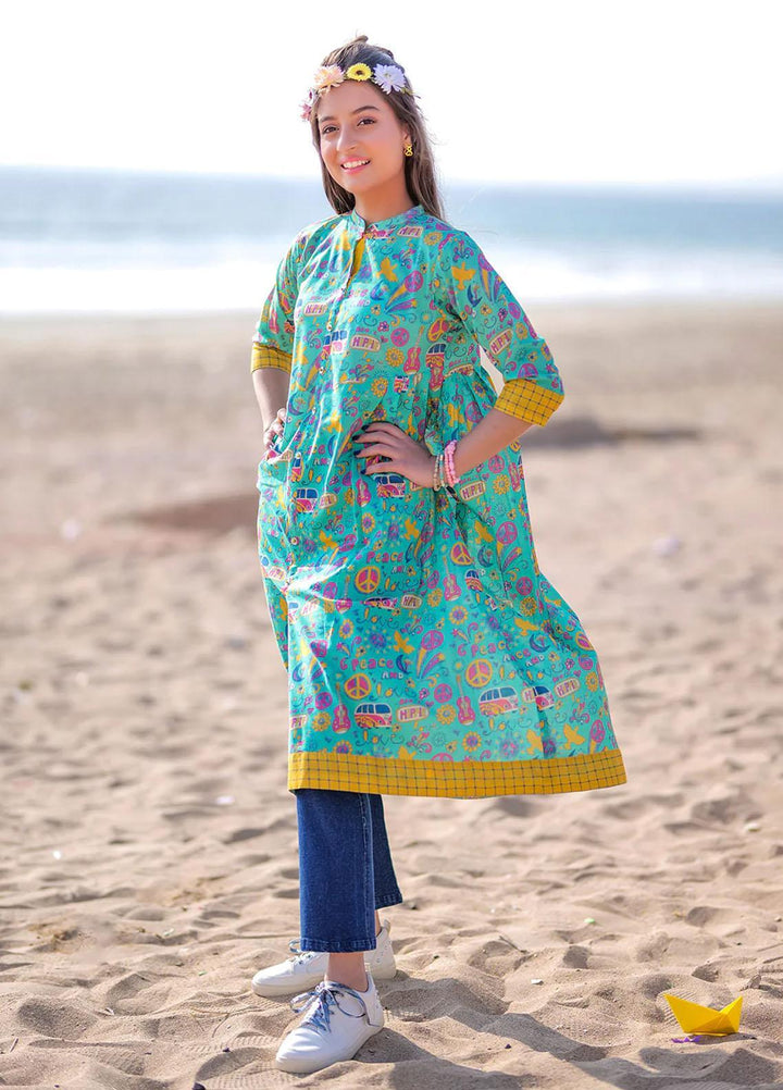 Senorita Lawn Pret Kurti for Girls -  GAA-01916-SGN/MCL