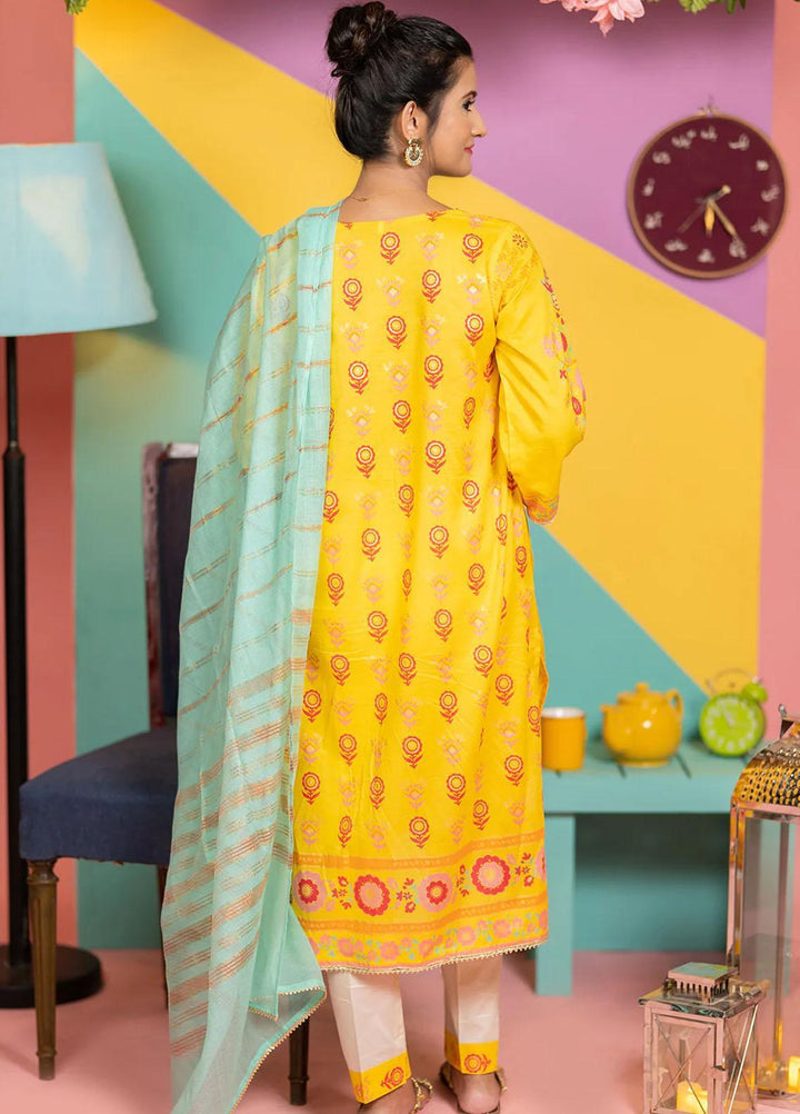 Senorita Lawn Pret 3 Piece Suit for Women -  LBD-01768-YLW/SGN