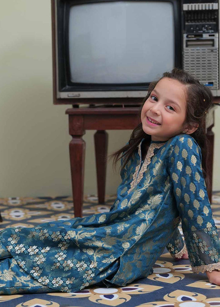 Senorita Banarsi Formal 3 Piece Suit for Girls -  KDD-02106