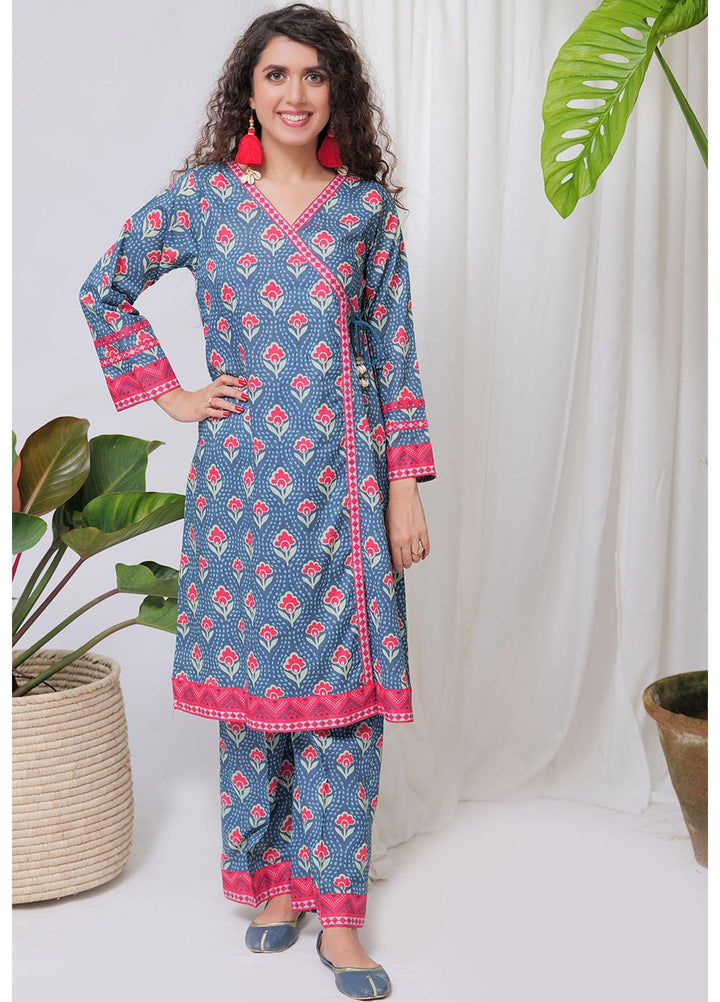 Senorita Cotton Pret 2 Piece Suit for Women -  LAC-02074-DBL/MCL