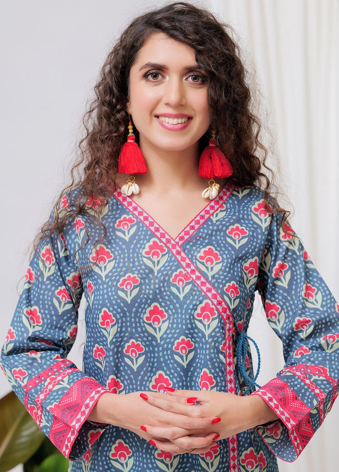 Senorita Cotton Pret 2 Piece Suit for Women -  LAC-02074-DBL/MCL