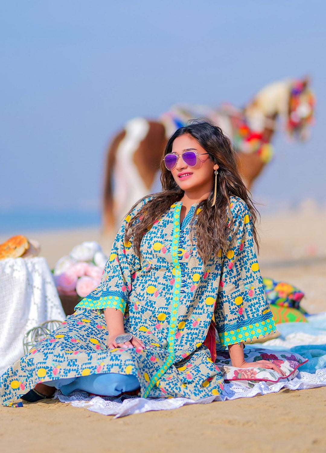 Senorita Casual Pret Printed Cotton Kurti LAA-01931-FWN/MCL