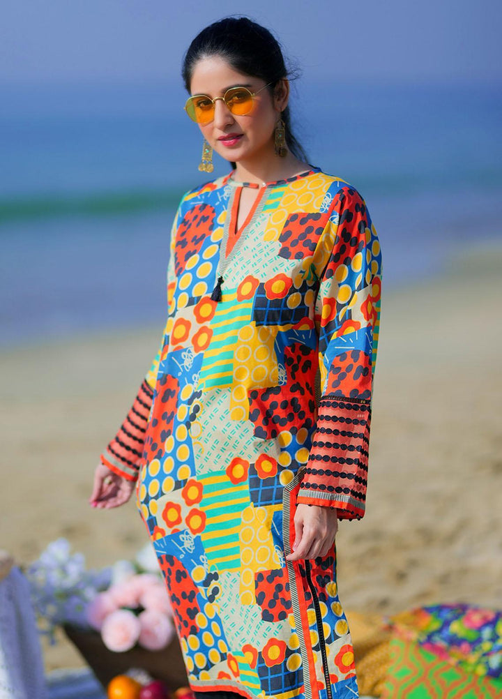 Senorita Casual Pret Printed Cotton Kurti LAA-01932-MCL