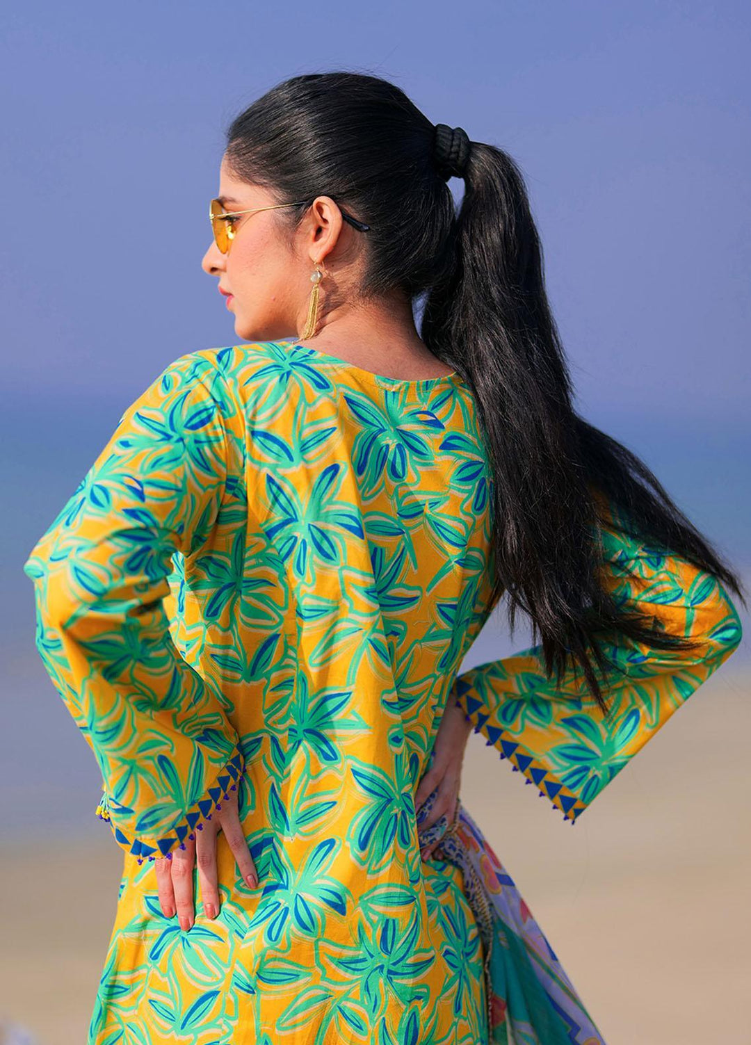 Senorita Casual Pret Printed Cotton 3 Piece LAD-01929-YLW/MCL