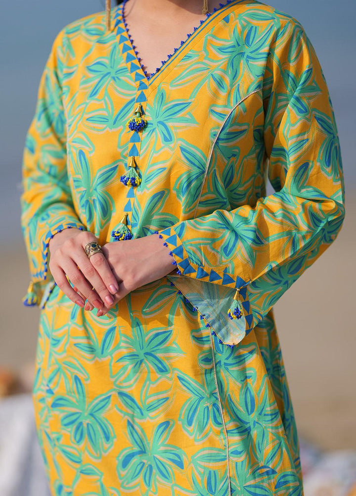 Senorita Casual Pret Printed Cotton 3 Piece LAD-01929-YLW/MCL