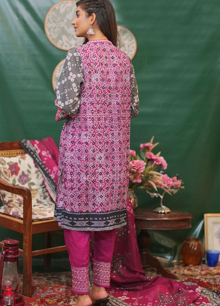 Senorita Casual Pret Printed Cotton 3 Piece LAD-01959-GRY/MGT