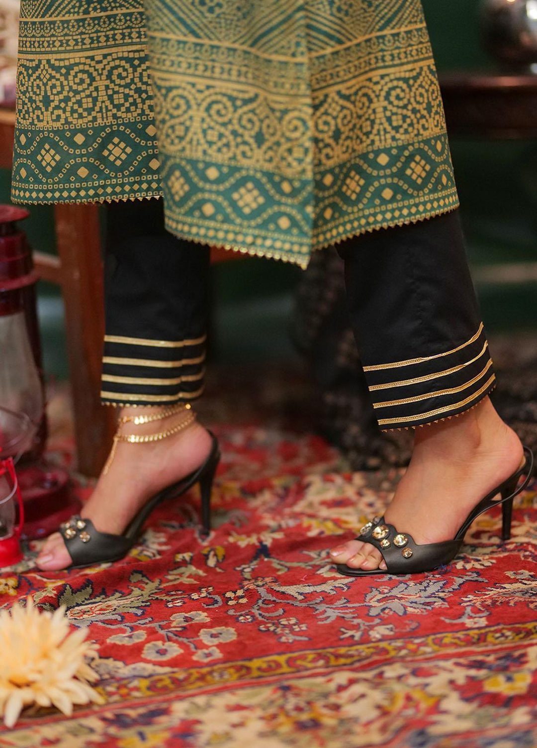 Senorita Casual Pret Printed Cotton 3 Piece LAD-01961-BLK/MCL