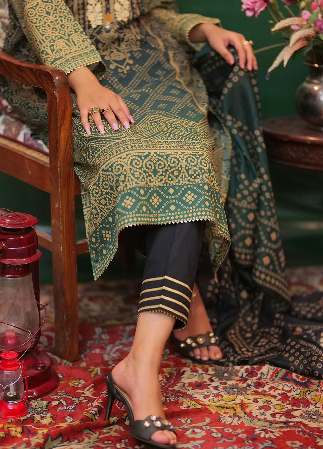 Senorita Casual Pret Printed Cotton 3 Piece LAD-01961-BLK/MCL