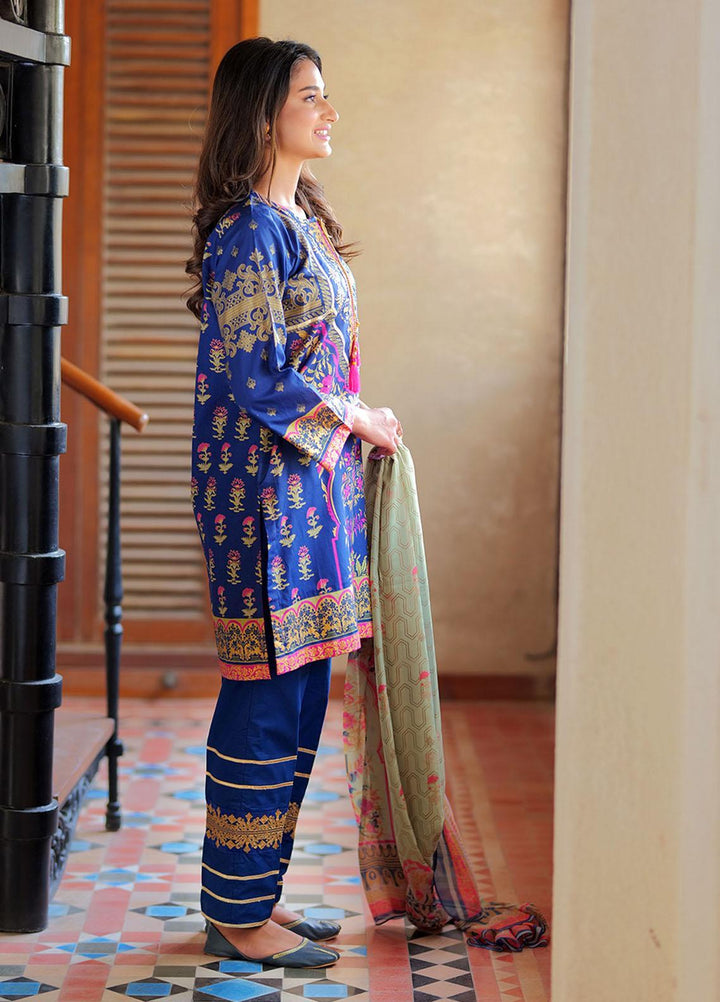 Senorita Ready to Wear Printed Lawn 3 Piece Suit LBD-01780-NBL/MCL